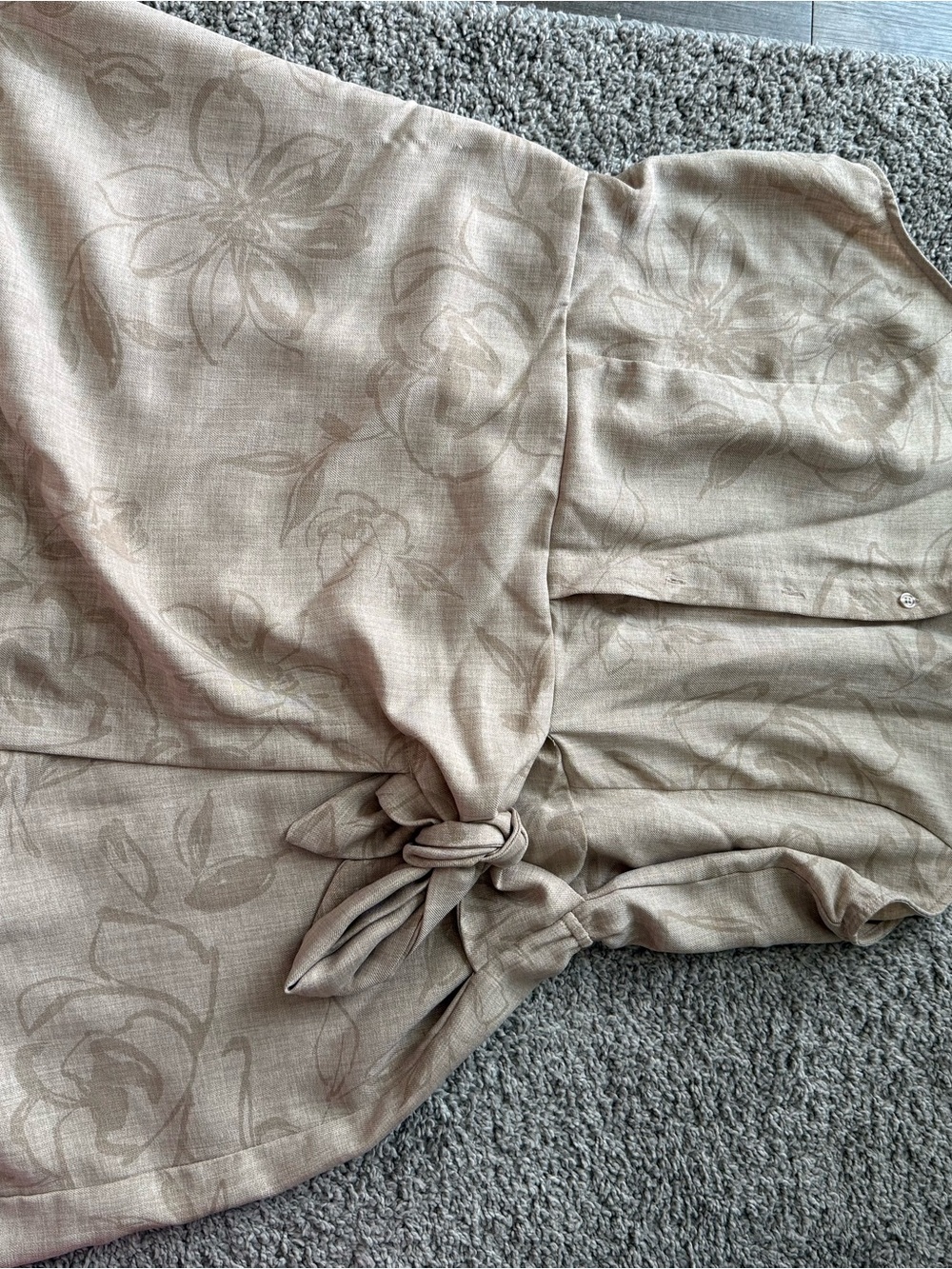 Emma & Michele Beige Textured Dress